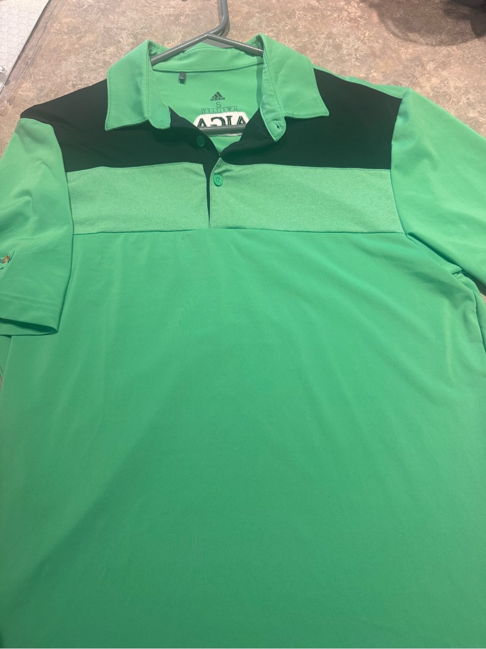 ⛳️adidas Men's Green and Black Short-Sleeve GOLF Polo⛳️